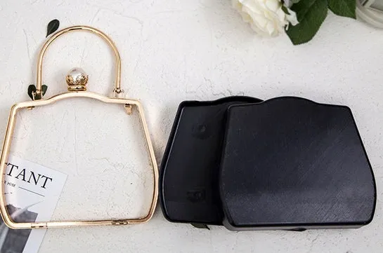 18cm Box Purse Frame Clutch Bag Glue-In Purse Frame