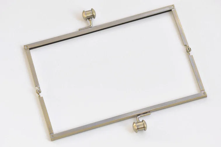 18cm x 6.5cm Metal Purse Frame Handle Purse Frame Glue-in Style Bronze/Silver Two Colors Available