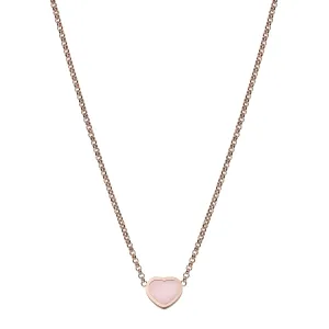 18ct Rose Gold My Happy Hearts Pink Opal Pendant