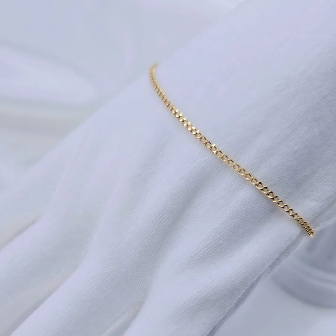 18k Yellow Gold Cuban Chain Necklace