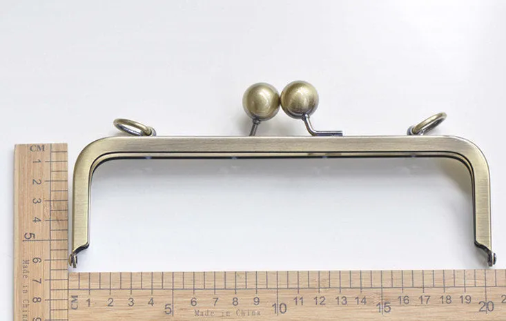 20cm Bag Purse Frame Clutch Bag Purse Frame With Screws Bronze/Matte Silver/Gold/Light Gold