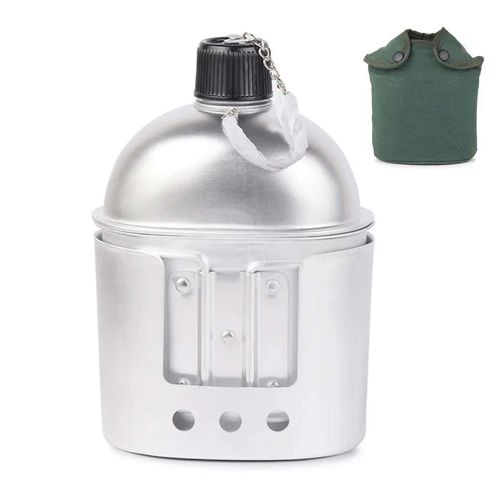 3Pcs/Set Stainless Steel Military Canteen