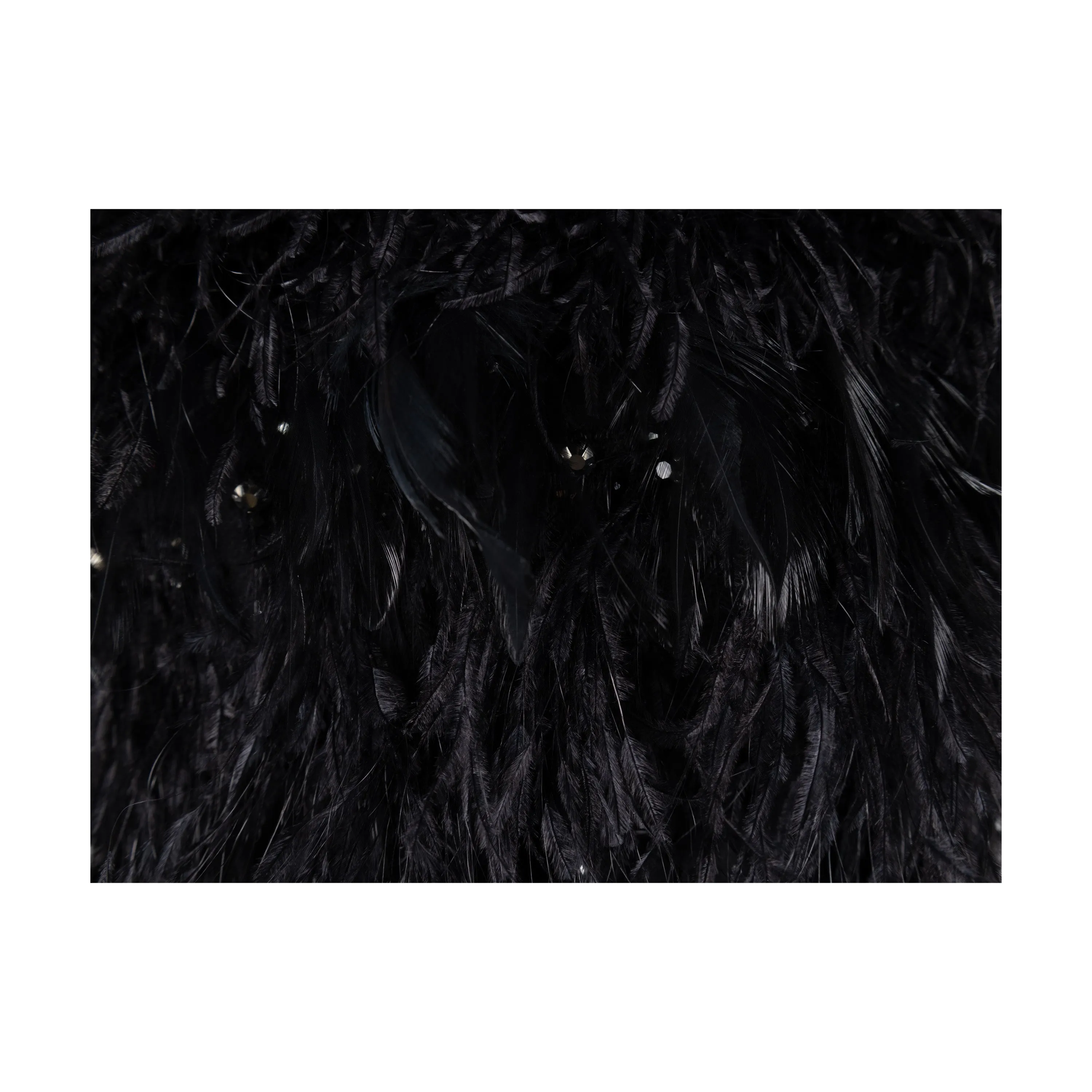 6267 Feather Embroidered Dress - '00s