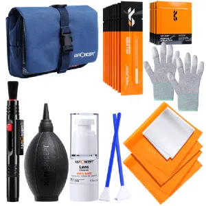 8-in-1 professional DSLR & mirrorless camera sensor cleaning kit blacknorway™