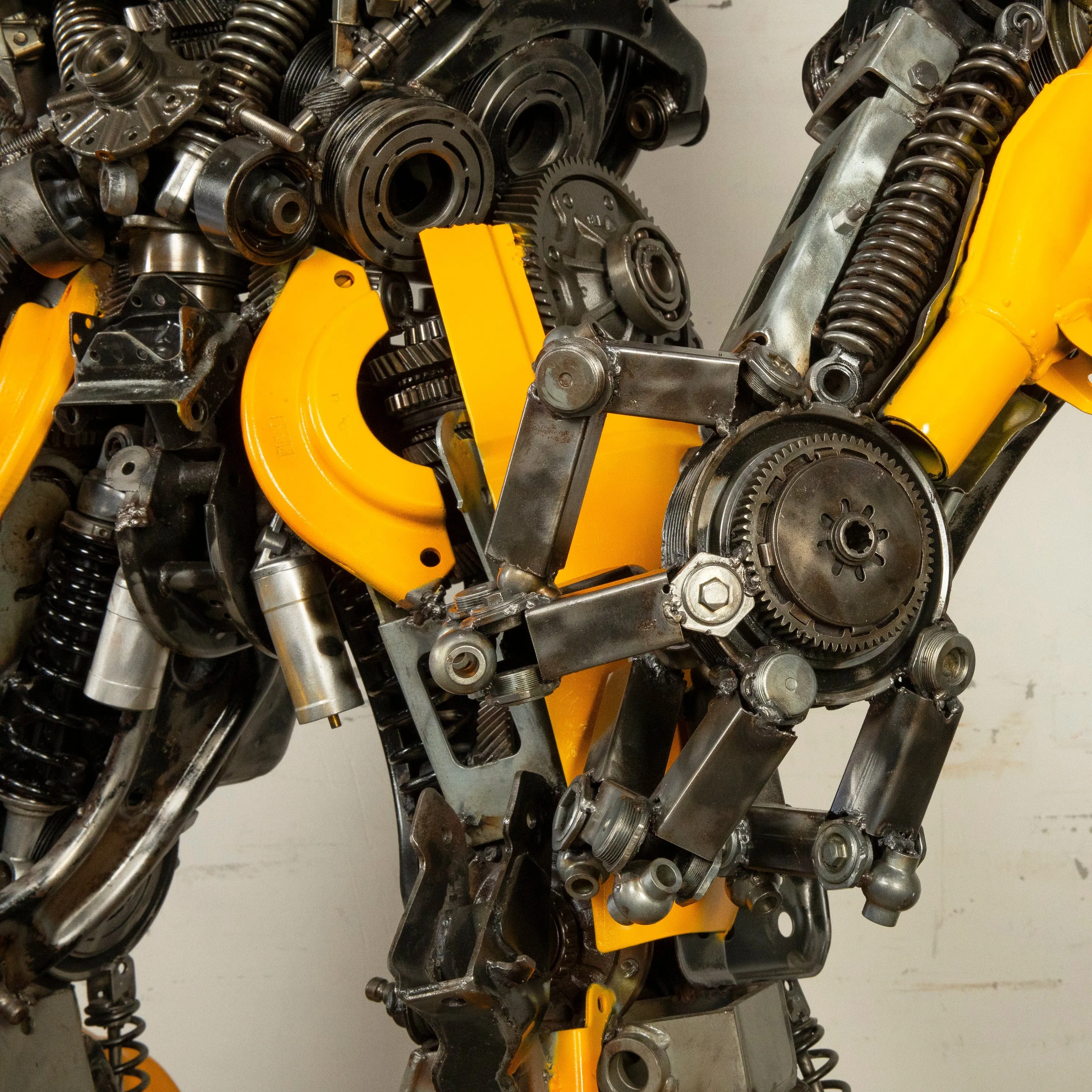 91" Bumblebee Inspired Recycled Metal Art Sculpture