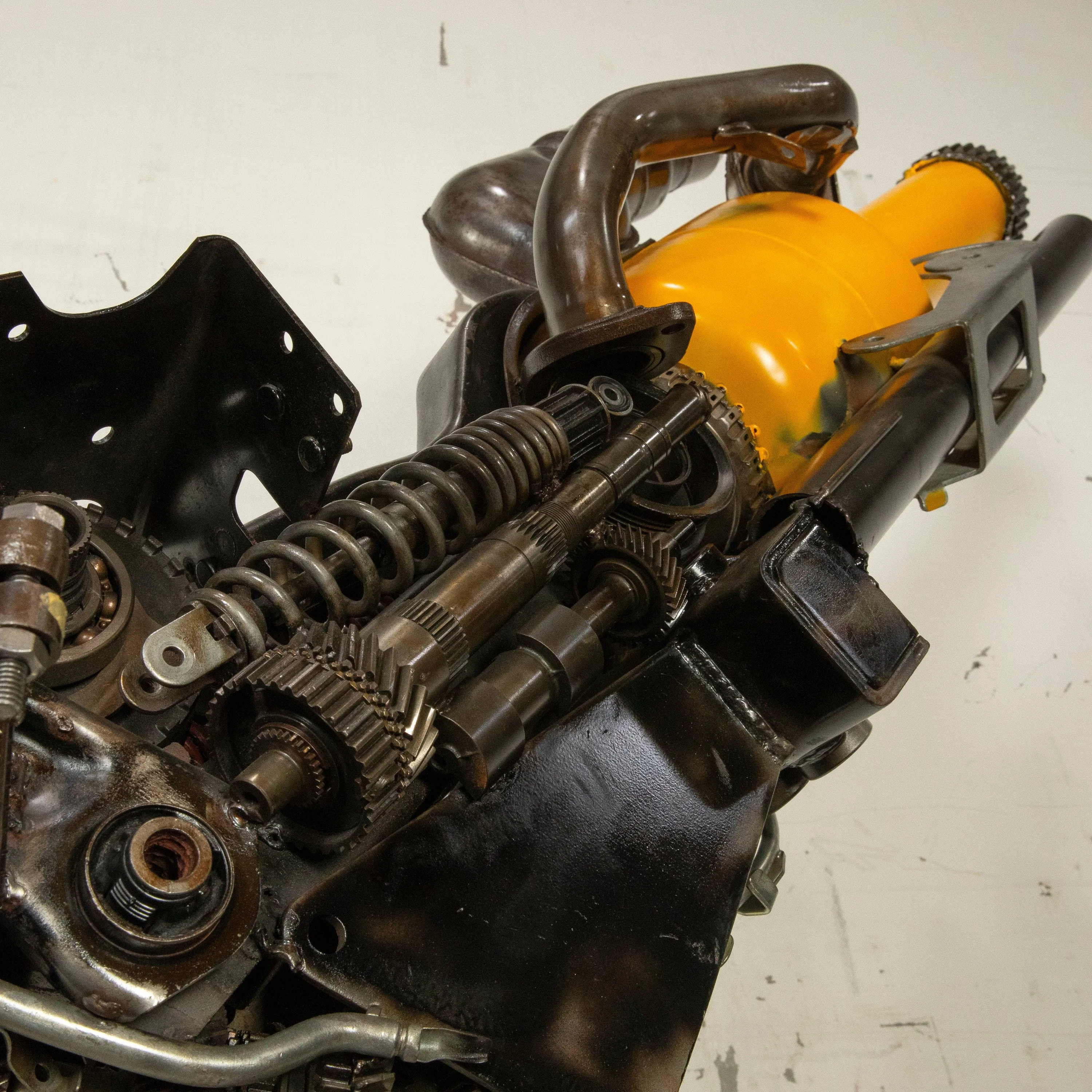 91" Bumblebee Inspired Recycled Metal Art Sculpture