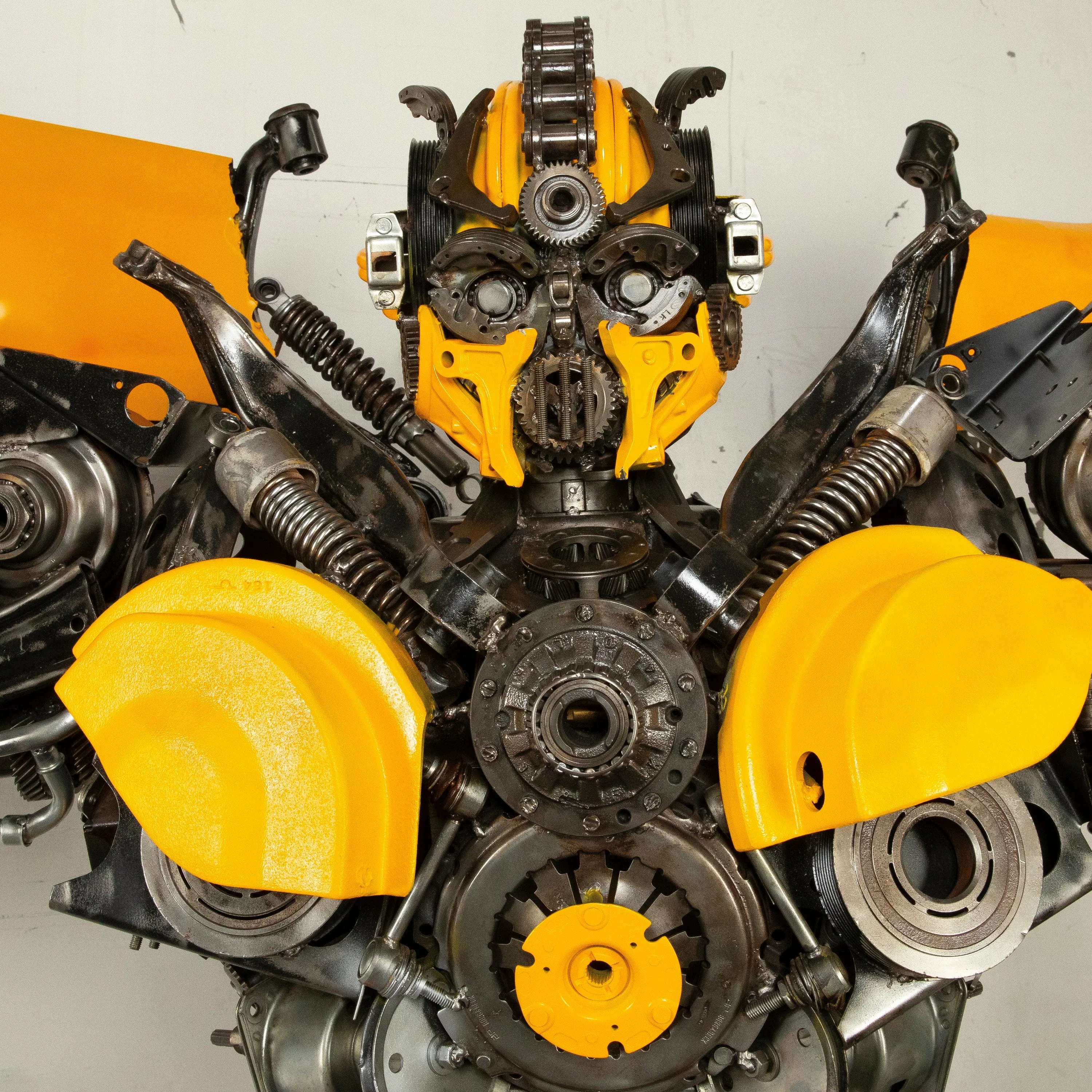 91" Bumblebee Inspired Recycled Metal Art Sculpture