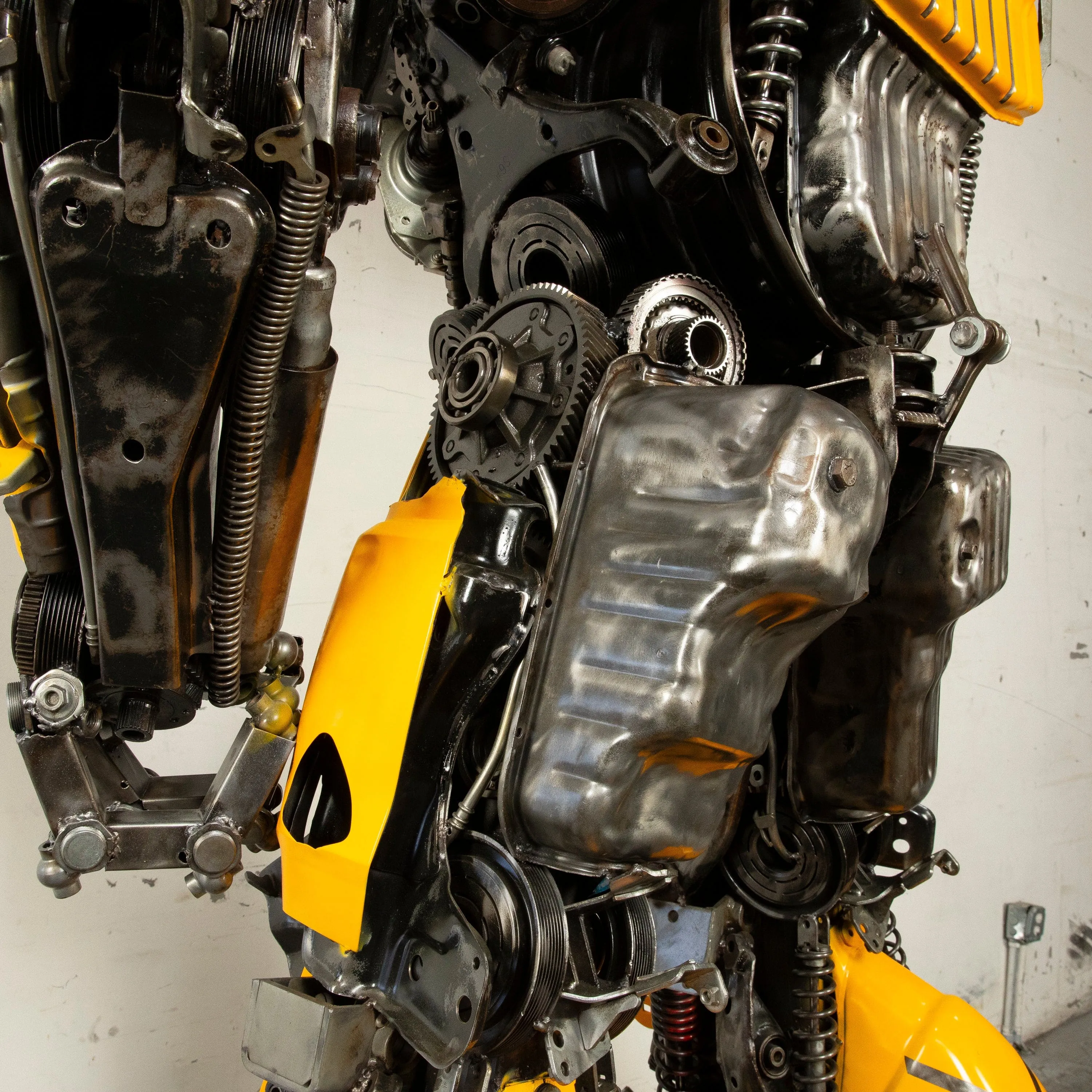 91" Bumblebee Inspired Recycled Metal Art Sculpture