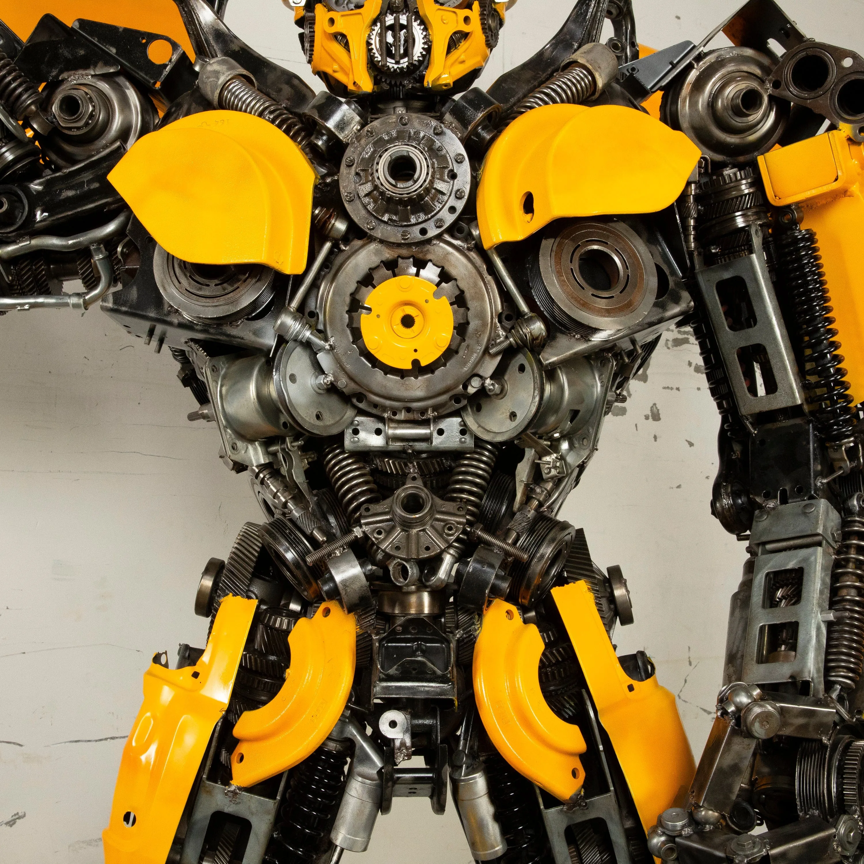 91" Bumblebee Inspired Recycled Metal Art Sculpture