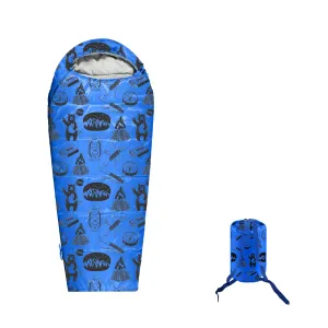 Adventure Theme 32F - 59F Kids Sleeping Bag with Pillow Sleeve - Mummy Style