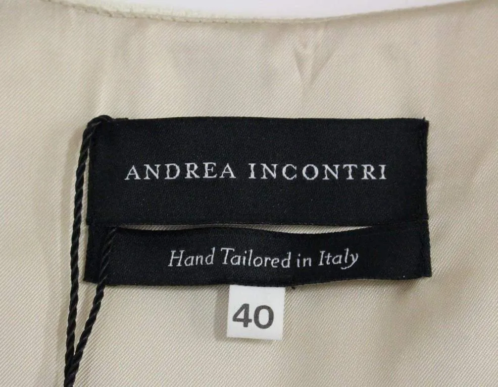 Andrea Incontri  Printed Shift V-neck Sheath Dress