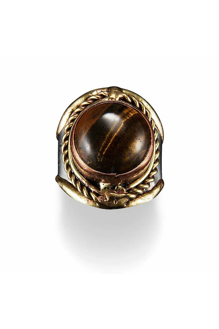 Anju Round Stone Ring