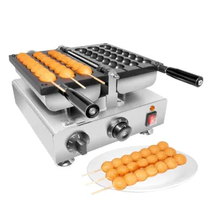 AP-447 Waffle Stick Maker | 3 Bead-Shaped Waffles | Round-Shaped Waffles