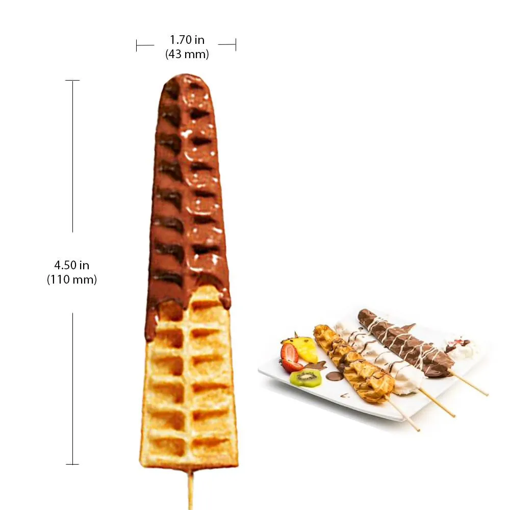 AP-503 Waffle Stick Maker | Professional Stainless Steel Waffle Iron | 6 Small Stick Waffles