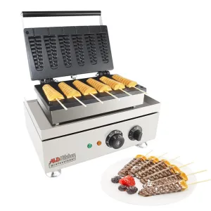 AP-503 Waffle Stick Maker | Professional Stainless Steel Waffle Iron | 6 Small Stick Waffles