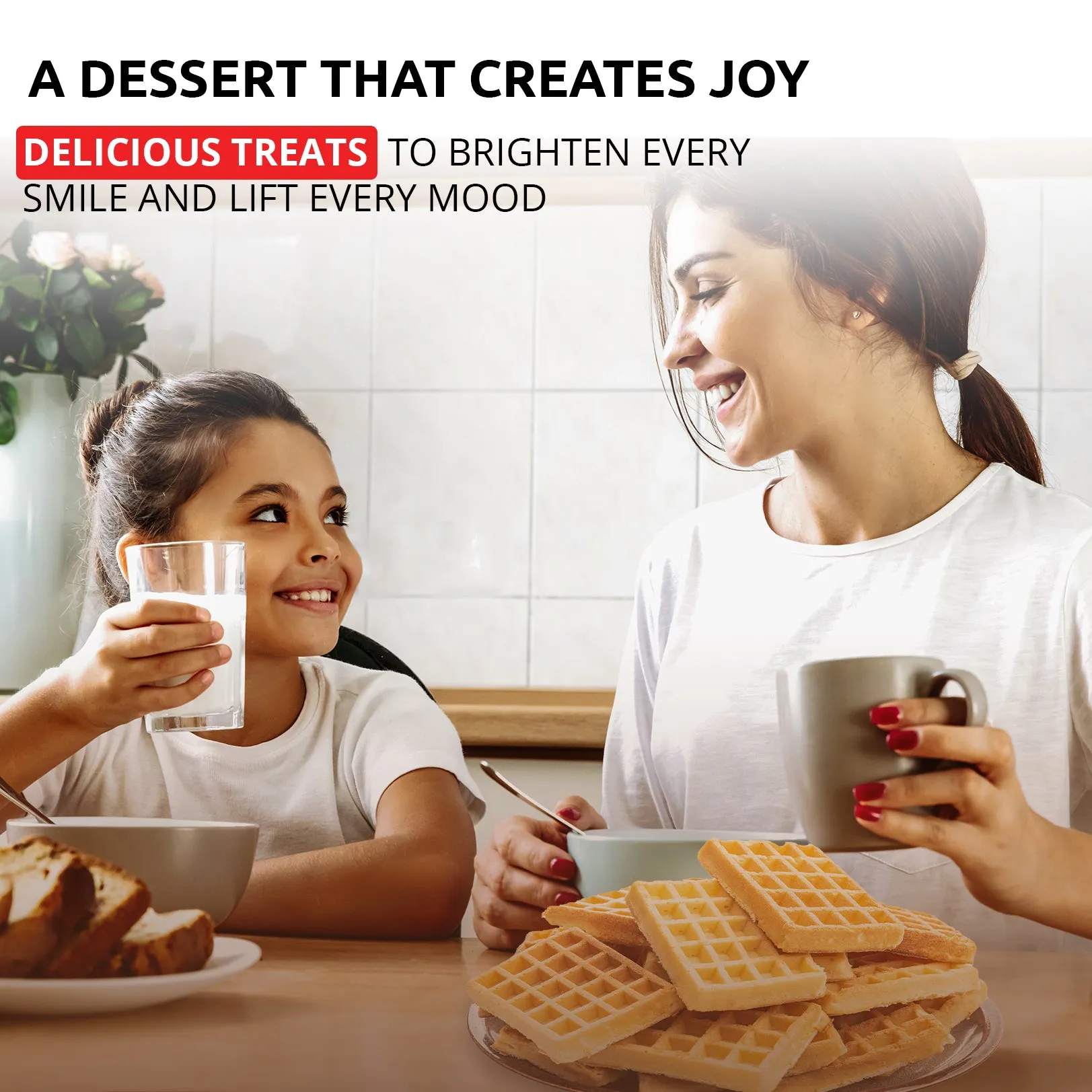 AP-514 Belgian Waffle Maker Thick | Belgian Waffle Iron | Press Type | 2 Square Waffles | Business Use | Stainless Steel | Nonstick