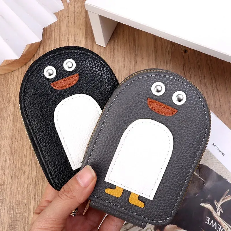 Arctic Penguin Zippered Wallet
