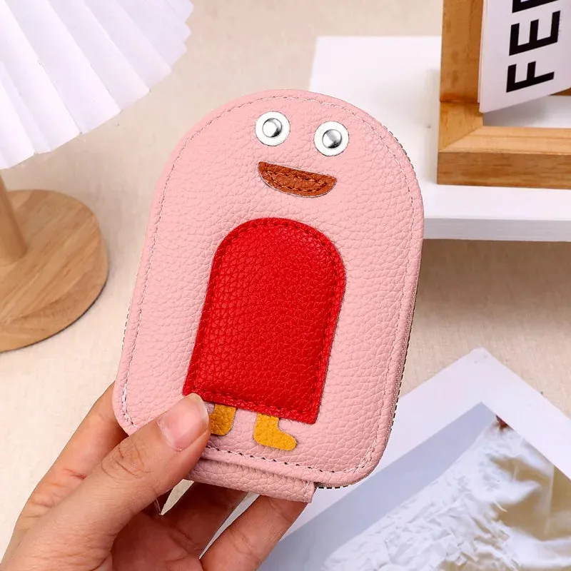Arctic Penguin Zippered Wallet