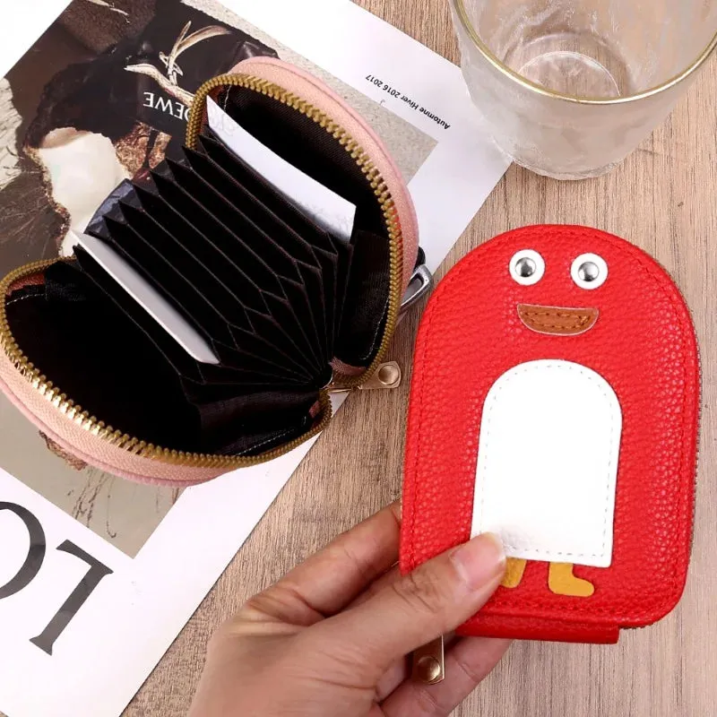 Arctic Penguin Zippered Wallet