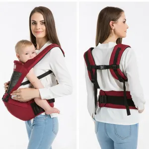 Baby Carrier Kangaroo With Hip Seat - Soft Breathable Adjustable