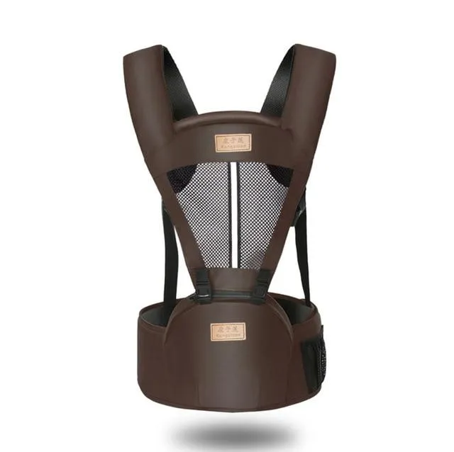 Baby Carrier Kangaroo With Hip Seat - Soft Breathable Adjustable