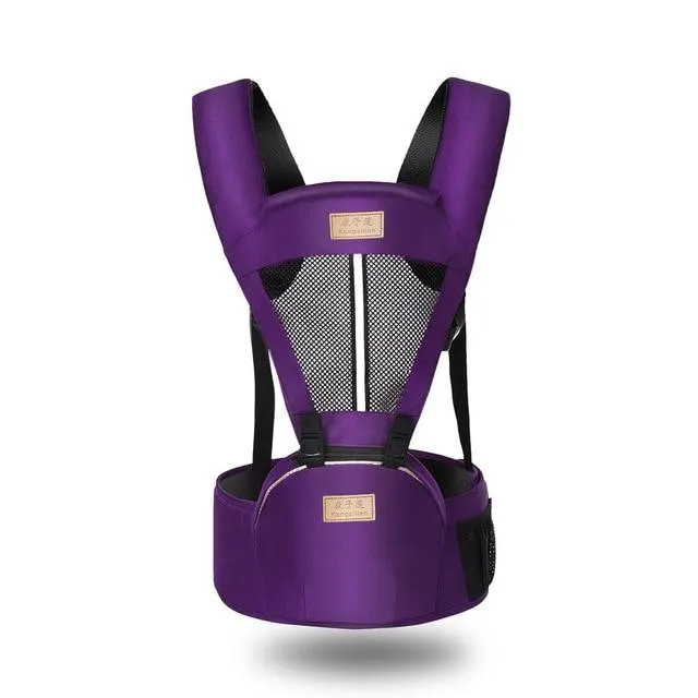 Baby Carrier Kangaroo With Hip Seat - Soft Breathable Adjustable