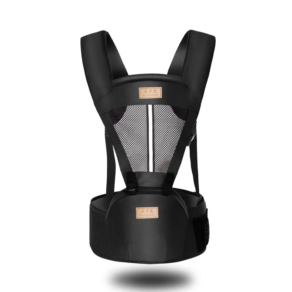 Baby Carrier Kangaroo With Hip Seat - Soft Breathable Adjustable