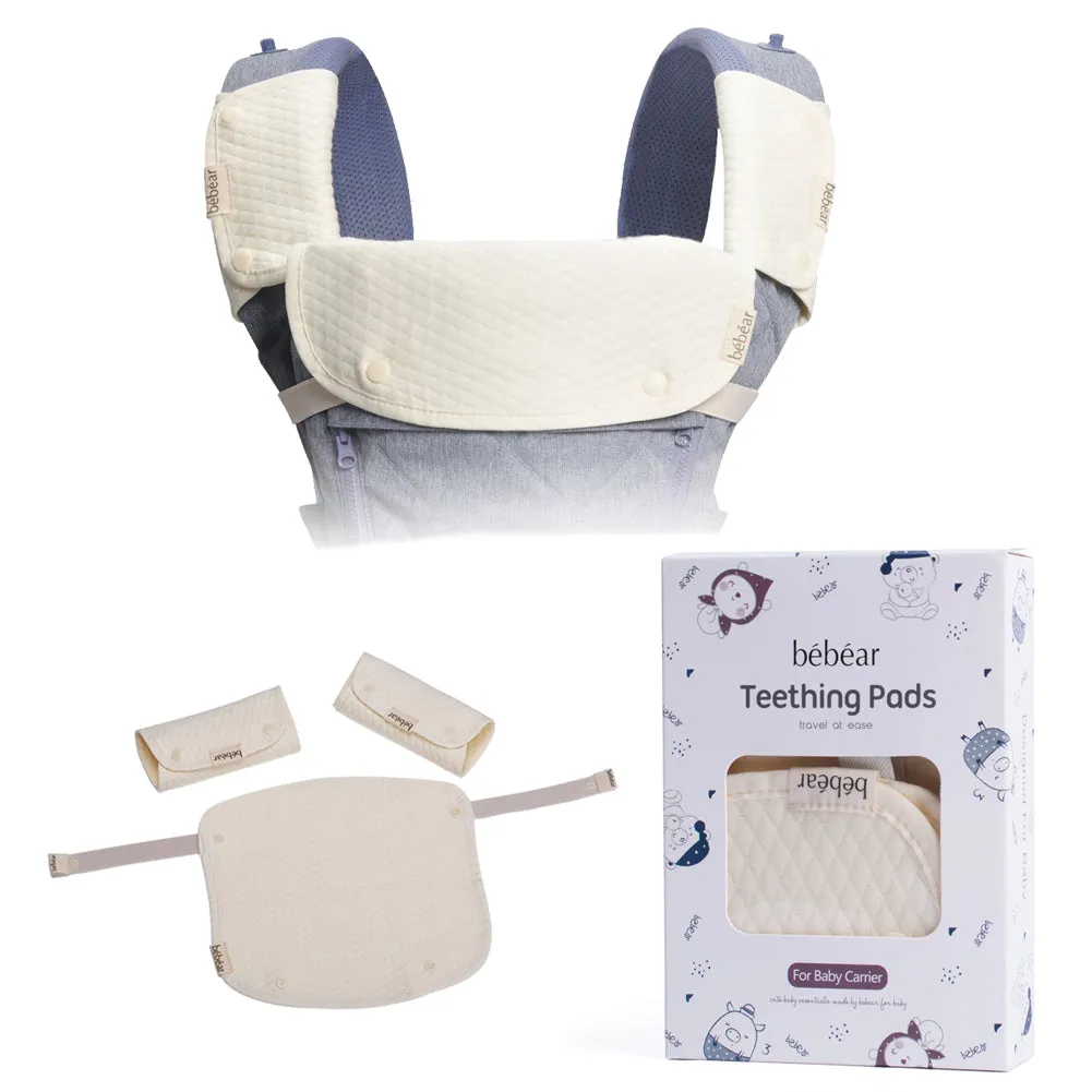 Bebamour Teething Pads for Baby Carrier, 100% Cotton Drool Bibs for Baby Carrier Newborn to Toddler