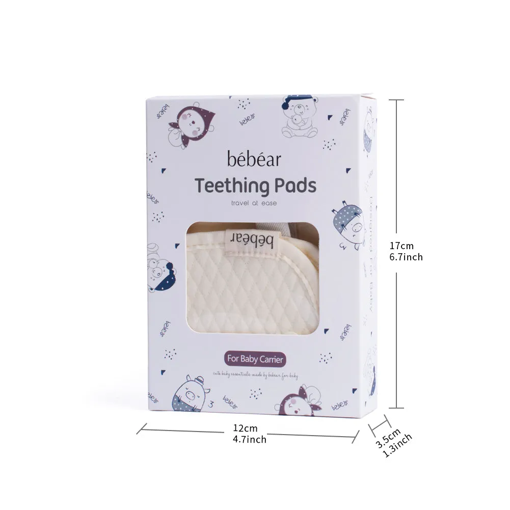 Bebamour Teething Pads for Baby Carrier, 100% Cotton Drool Bibs for Baby Carrier Newborn to Toddler