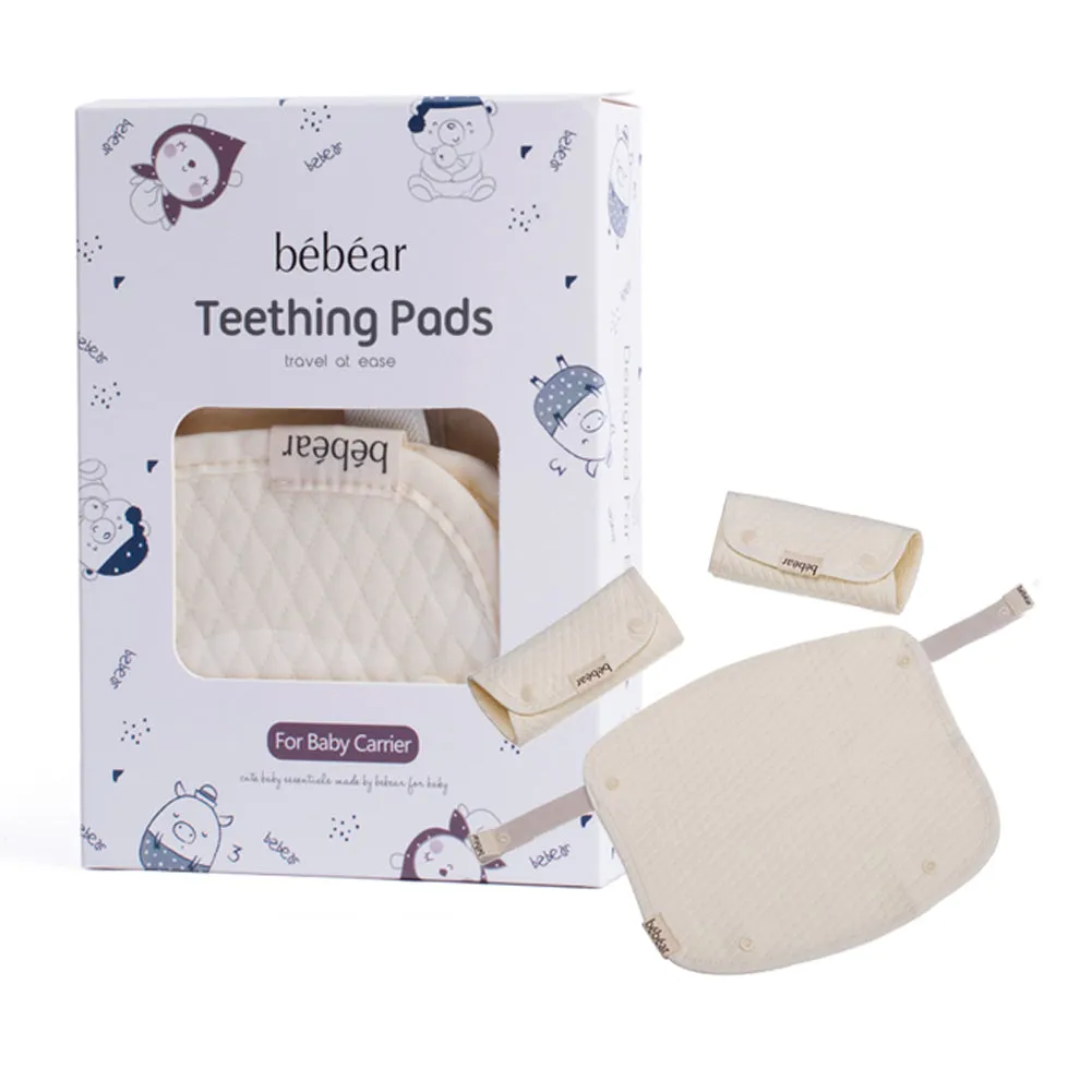 Bebamour Teething Pads for Baby Carrier, 100% Cotton Drool Bibs for Baby Carrier Newborn to Toddler