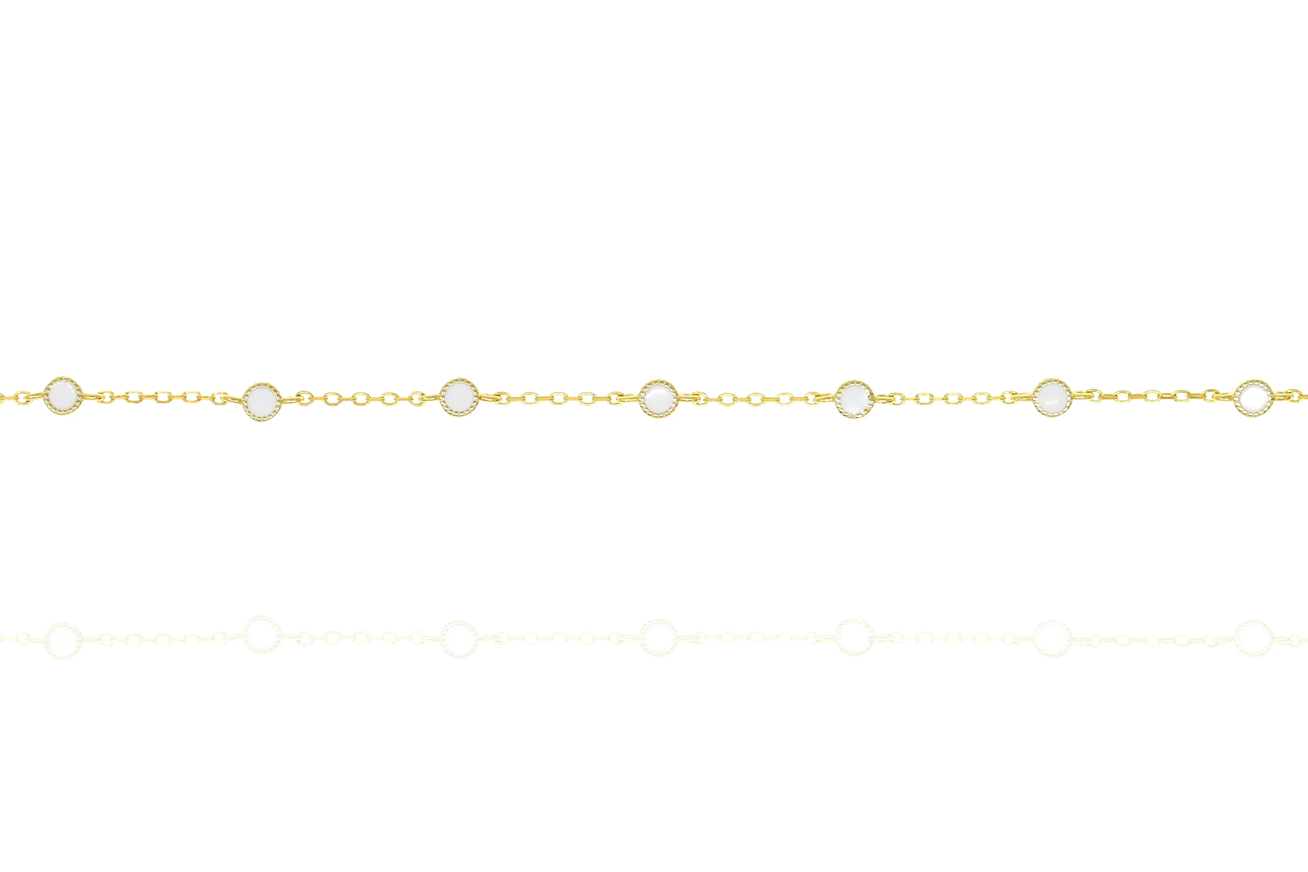 BG-7/GW - Chain and Bead Bracelet