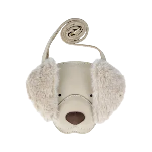 Britta Exclusive Purse | Golden Retriever | Ivory Classic Leather