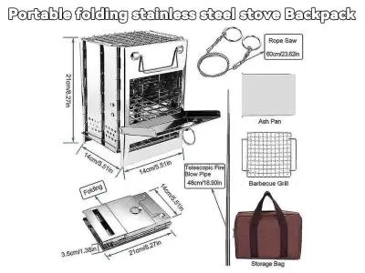 Camping Portable Camping Wood Stove