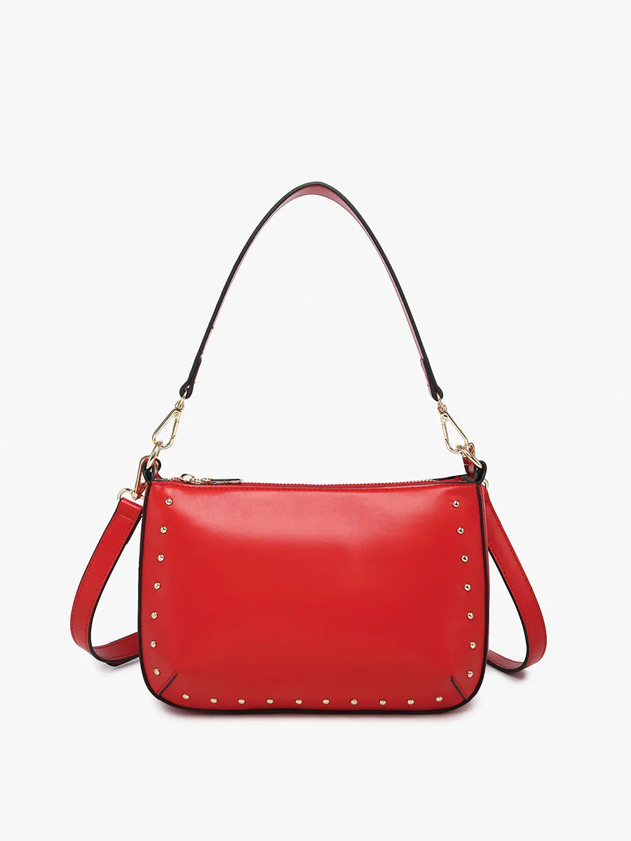 Carmen Vegan Studded Crossbody