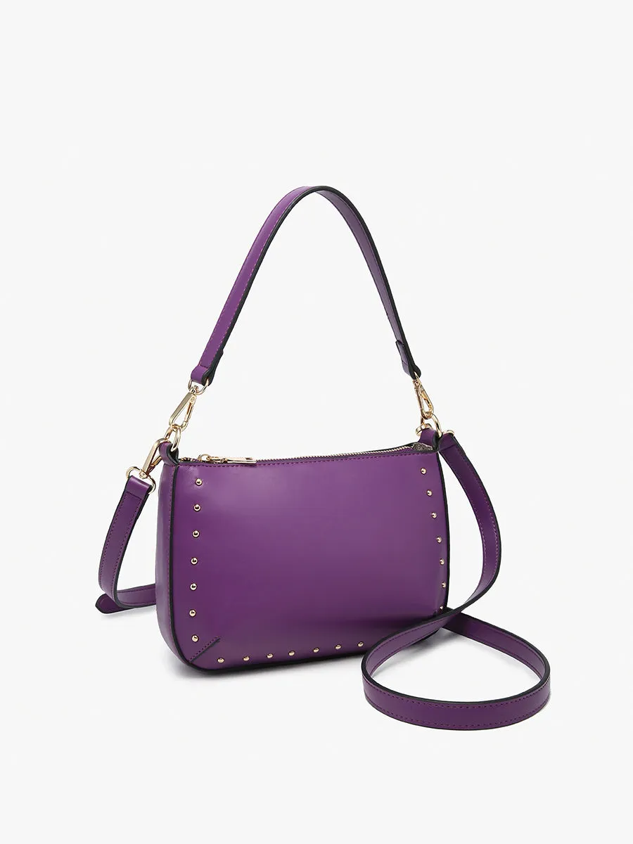 Carmen Vegan Studded Crossbody