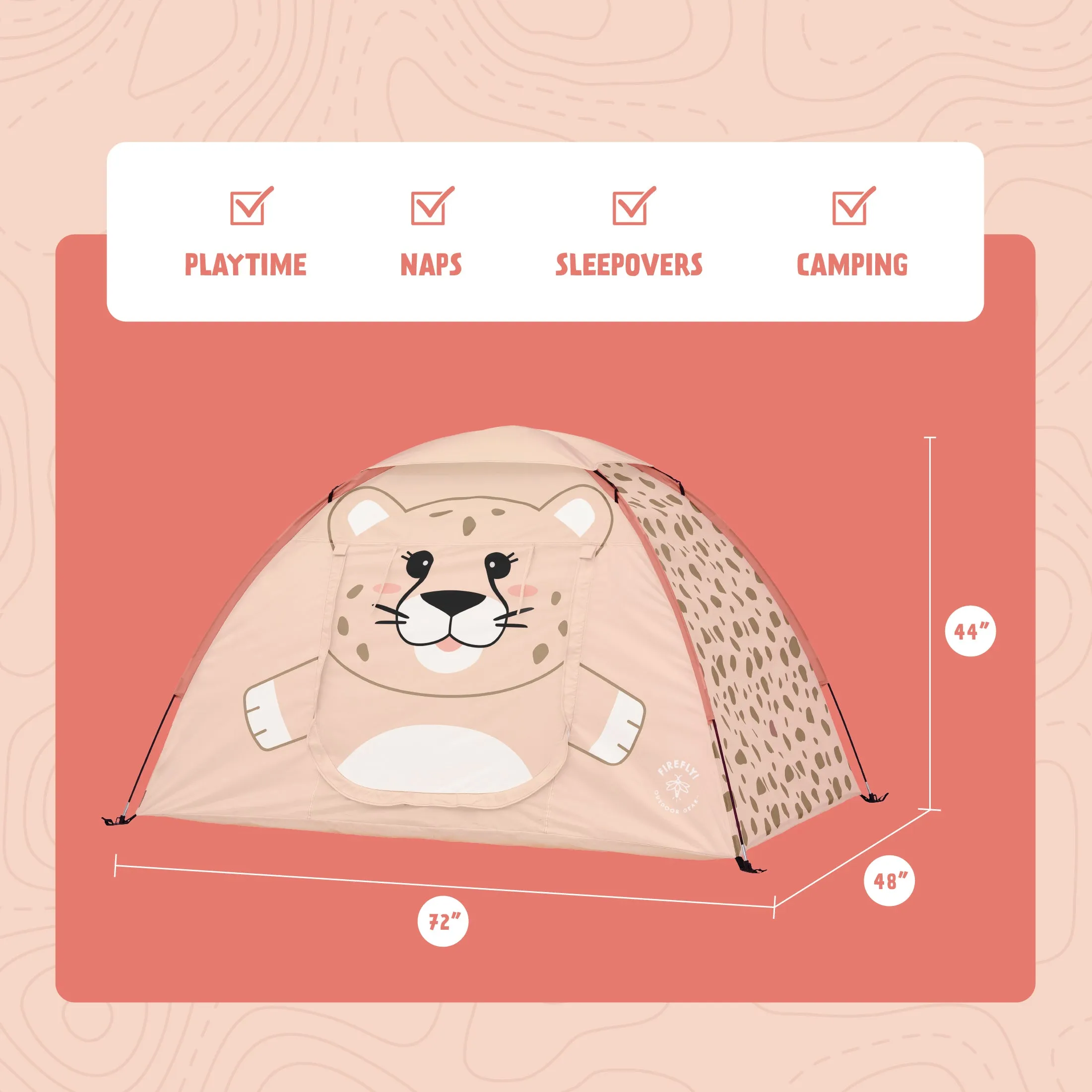 Cha Cha the Cheetah Kids' Camping Tent