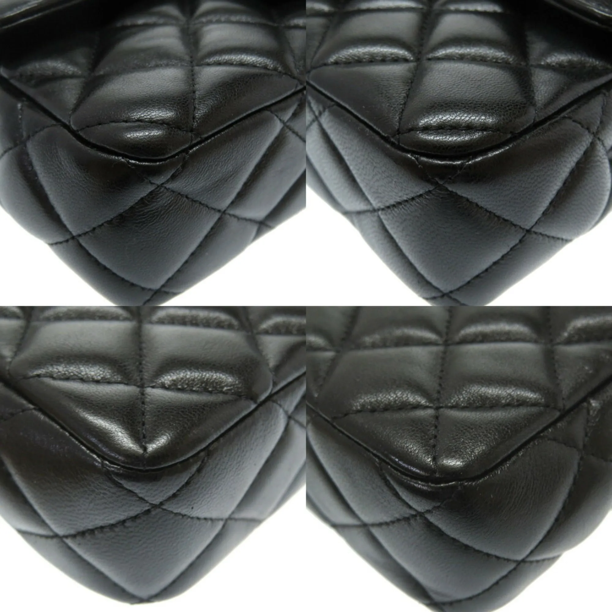 Chanel Around The World Evening Matrasse Lambskin Black Earth 18s Gun Metallic Metal Fittings Handbag Coco Mark Turn Lock