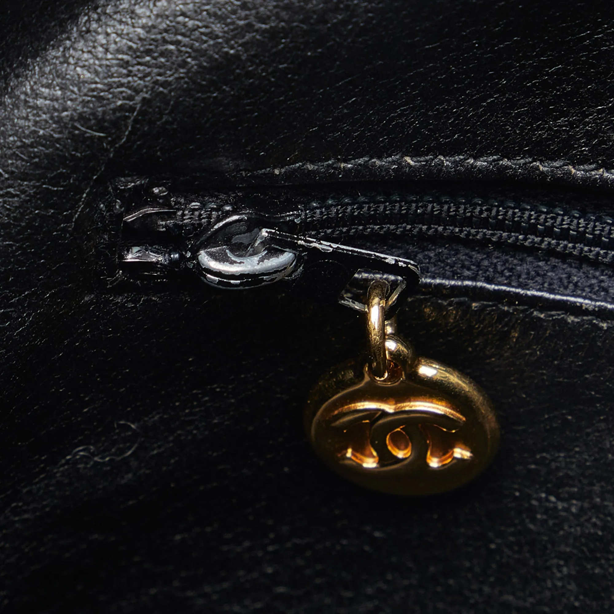 Chanel Triple CC Camera Bag Black Lambskin Gold