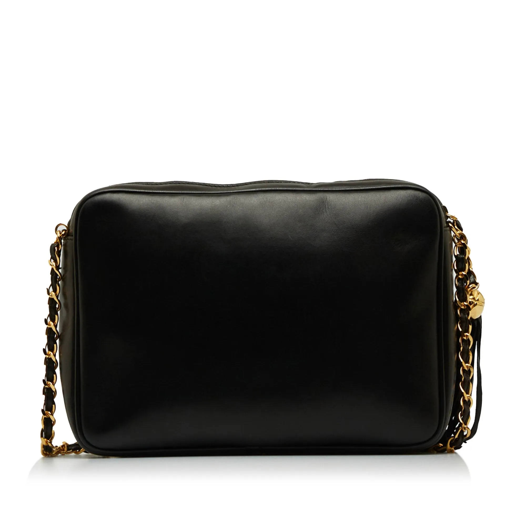Chanel Triple CC Camera Bag Black Lambskin Gold