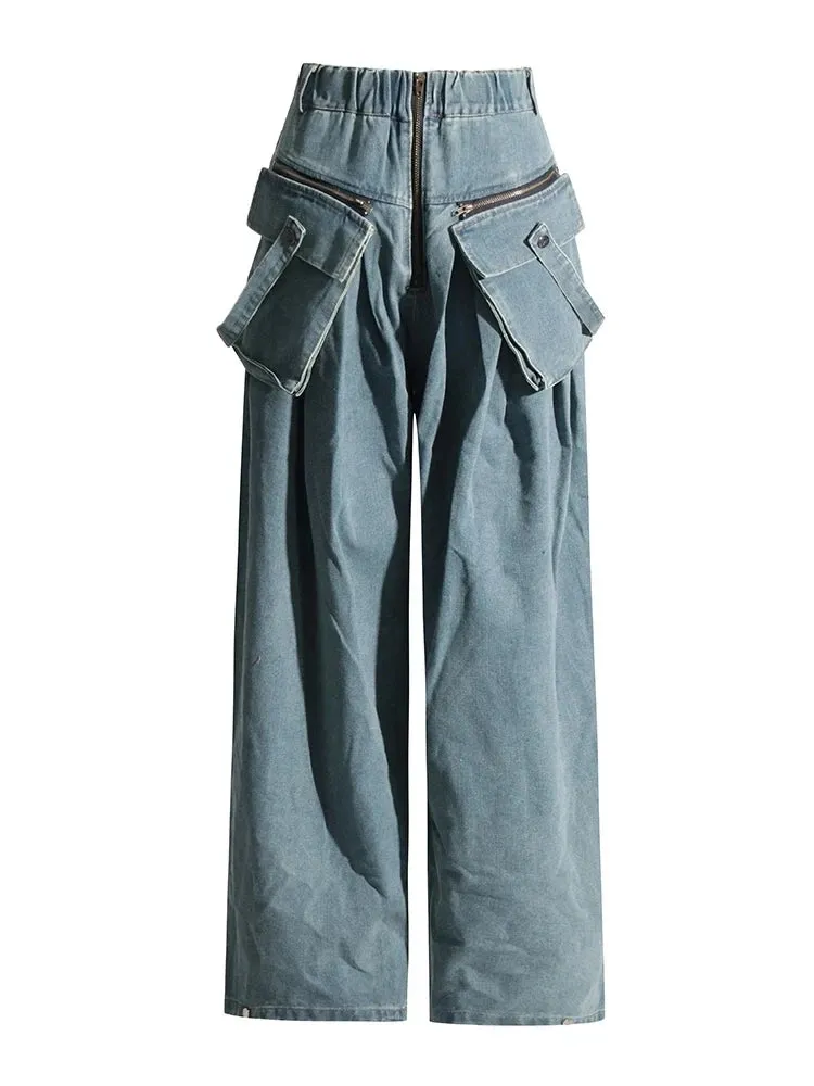 ChicEver Two Piece Denim Suit