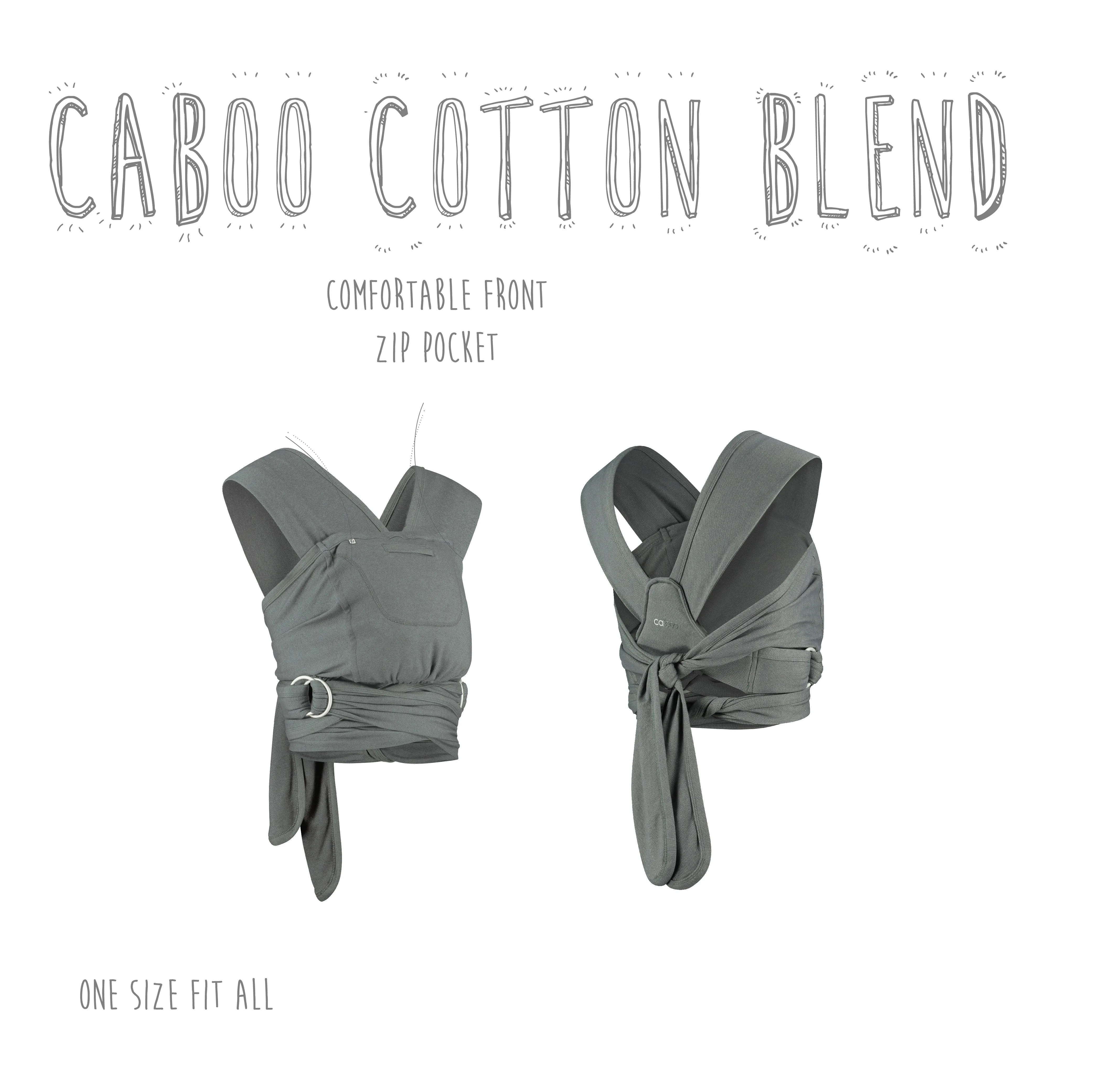 Close Pop-in Cotton Blend - Hip Healthy One- size Adjustable Multi-Position Baby Carrier/Sling