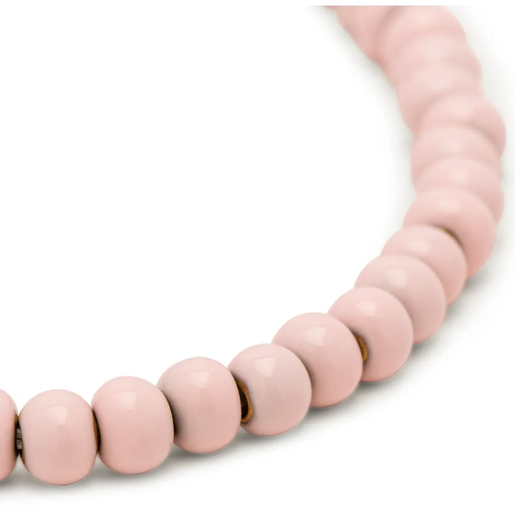 Color Ball Bracelet - Silk Light Pink