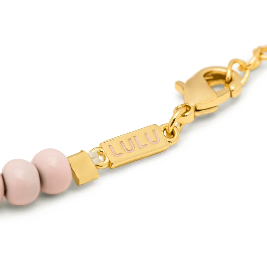 Color Ball Bracelet - Silk Light Pink