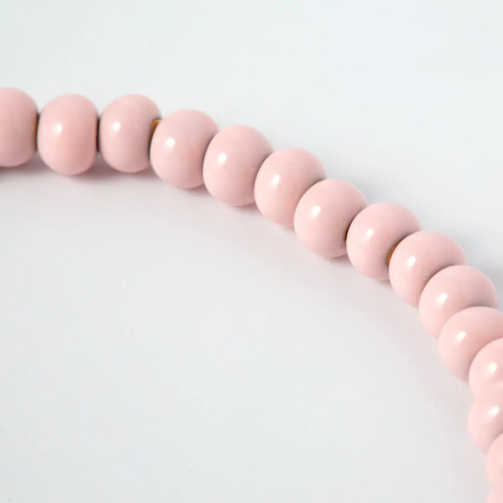 Color Ball Bracelet - Silk Light Pink
