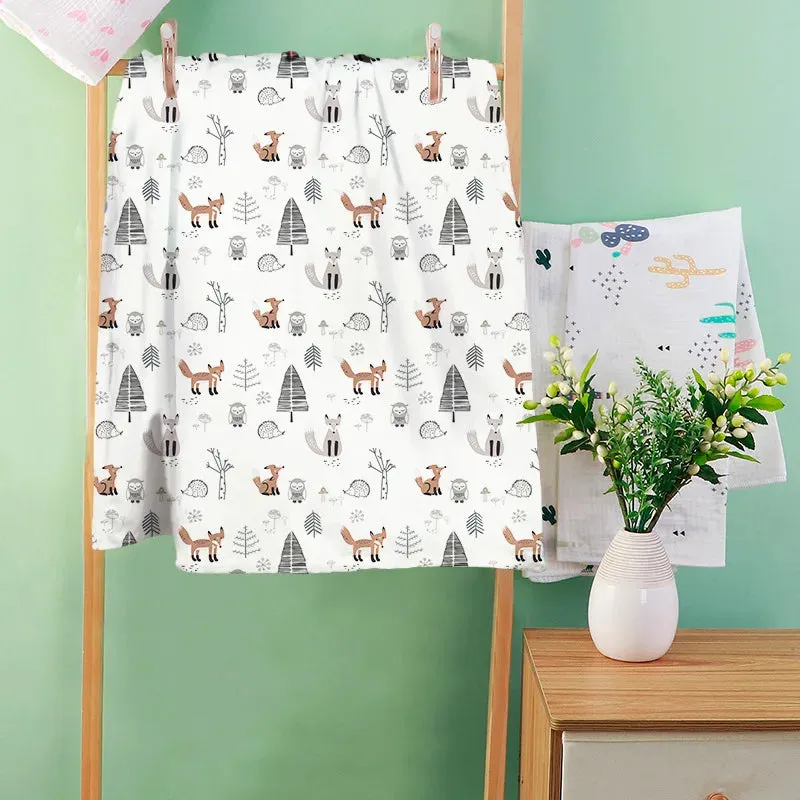 Cotton Baby Swaddle Receiving Blankets - 39.37x29.5inch