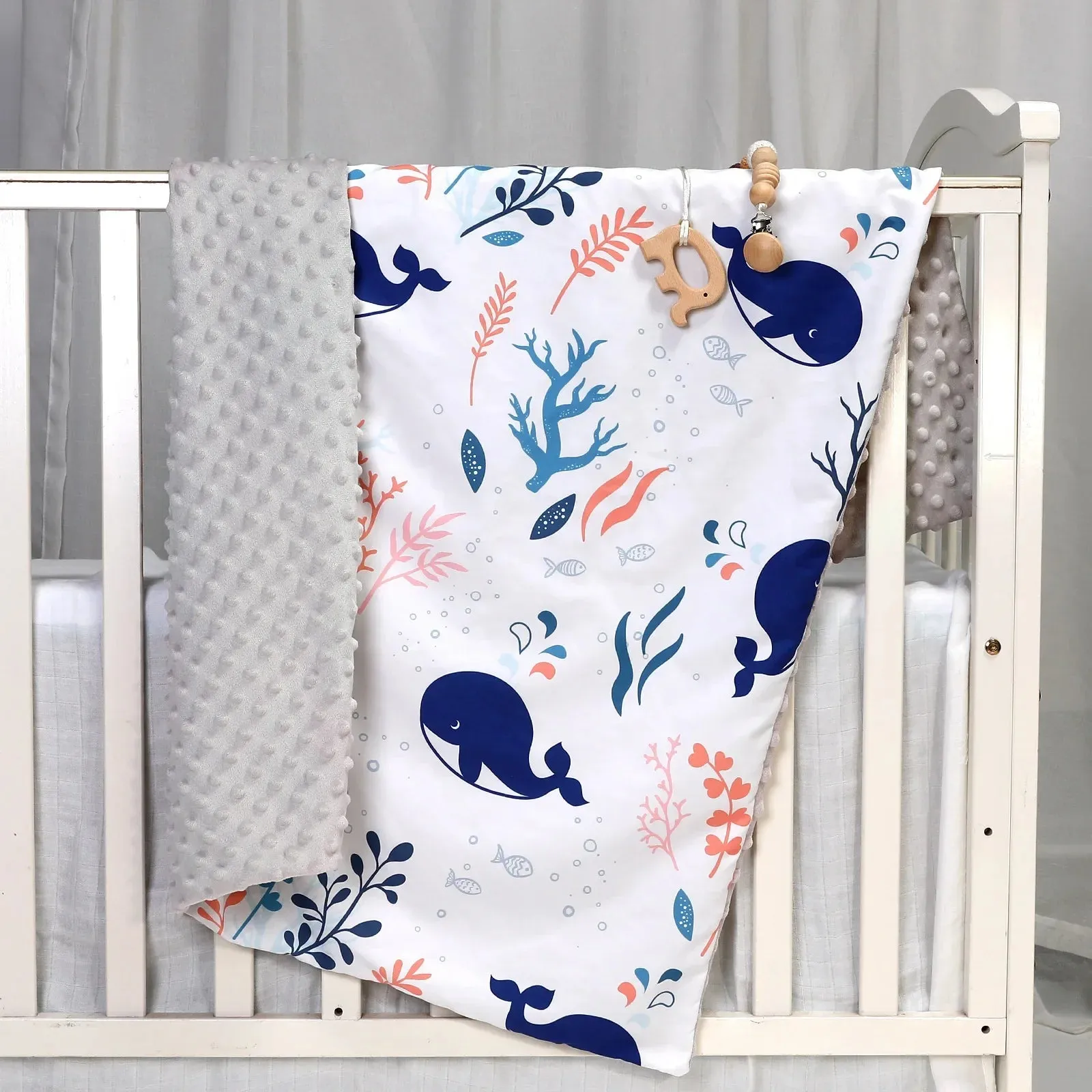 Cotton Baby Swaddle Receiving Blankets - 39.37x29.5inch