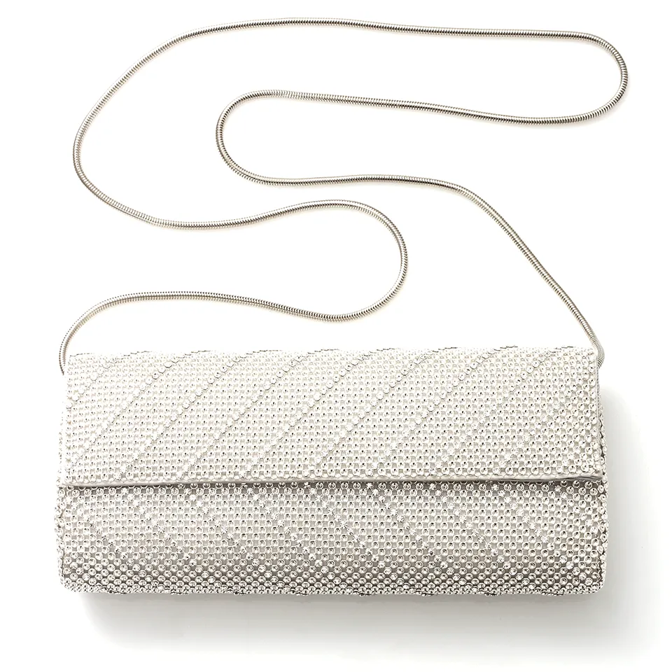Crystal Chevron Clutch