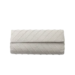 Crystal Chevron Clutch