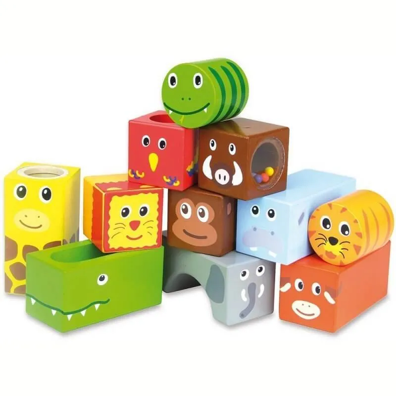 Cubes sonores en bois - La Savane