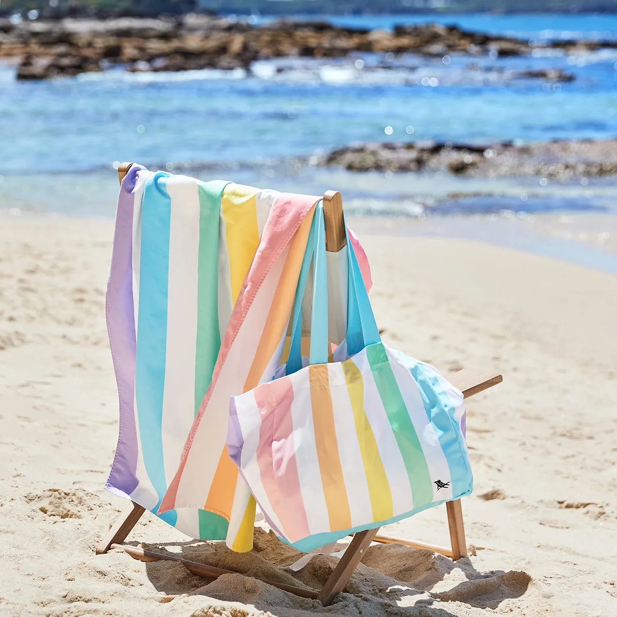 Dock & Bay Beach Towel   Bag - Bundle - Unicorn Waves